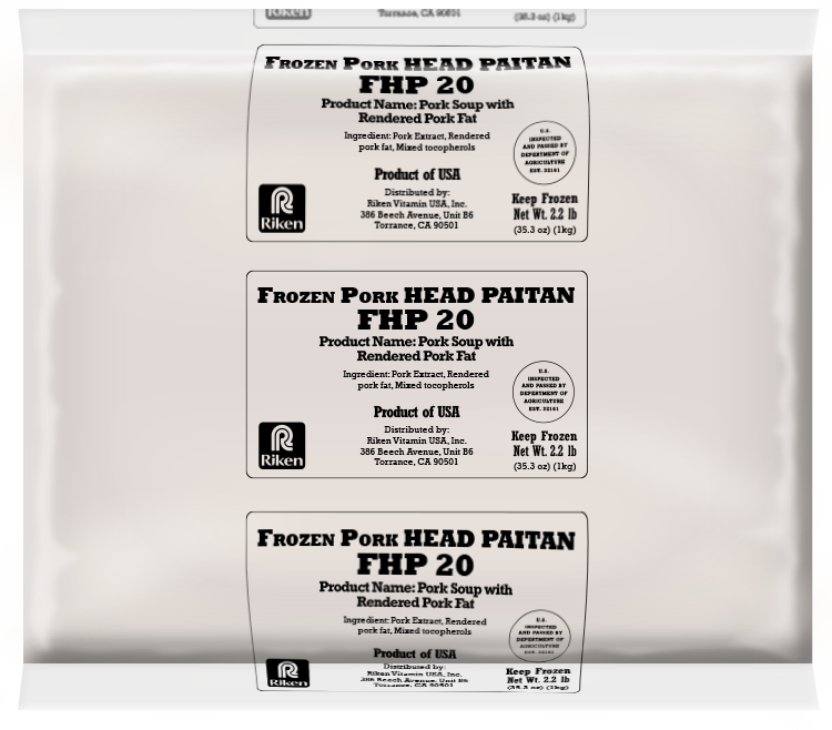 Frozen Pork Head Paitan FHP20